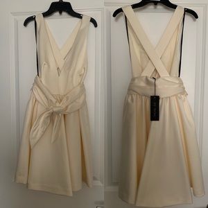 NWT beautiful, ivory designer dress!!